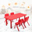Millner Zoomie Kids Kids Multifunctional Activity Rectangle Table Kids Learn And Play Desk Red-975702357