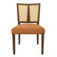 Fauteuil confortable en rotin sans accoudoirs de style Mid-Century