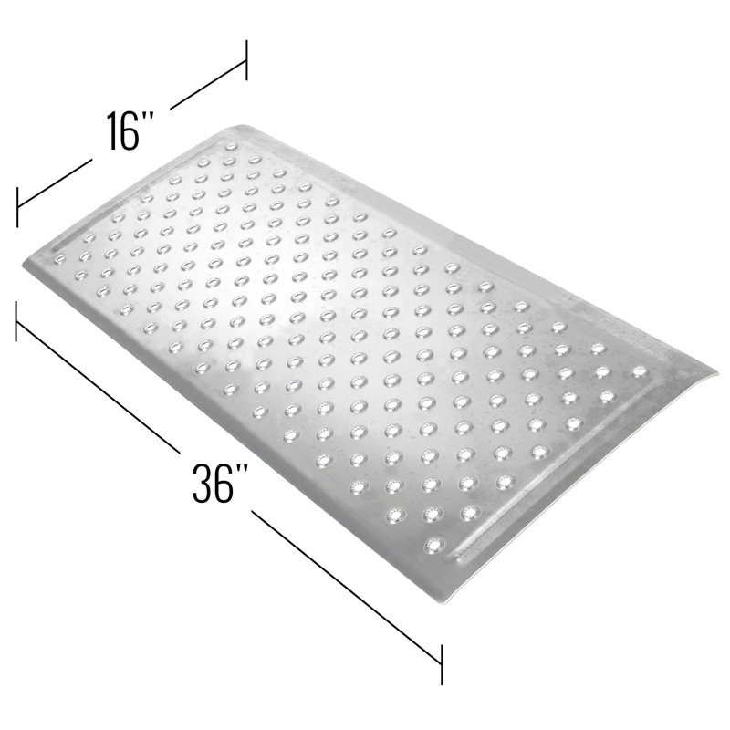 Silver Spring Metal Threshold Ramp, 16" H x 36" W x 16" L