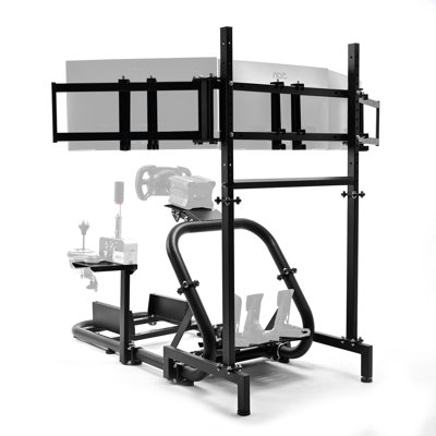 Minneer Racing Simulator Cockpit With Triple Monitor Stand Compatible With Logitech/thrustmaster/fanatec G29 G920 G923 T300rs Csl-dd, Not Include Steering Wheel, Pedal, Handbrake, Seat, Monitor