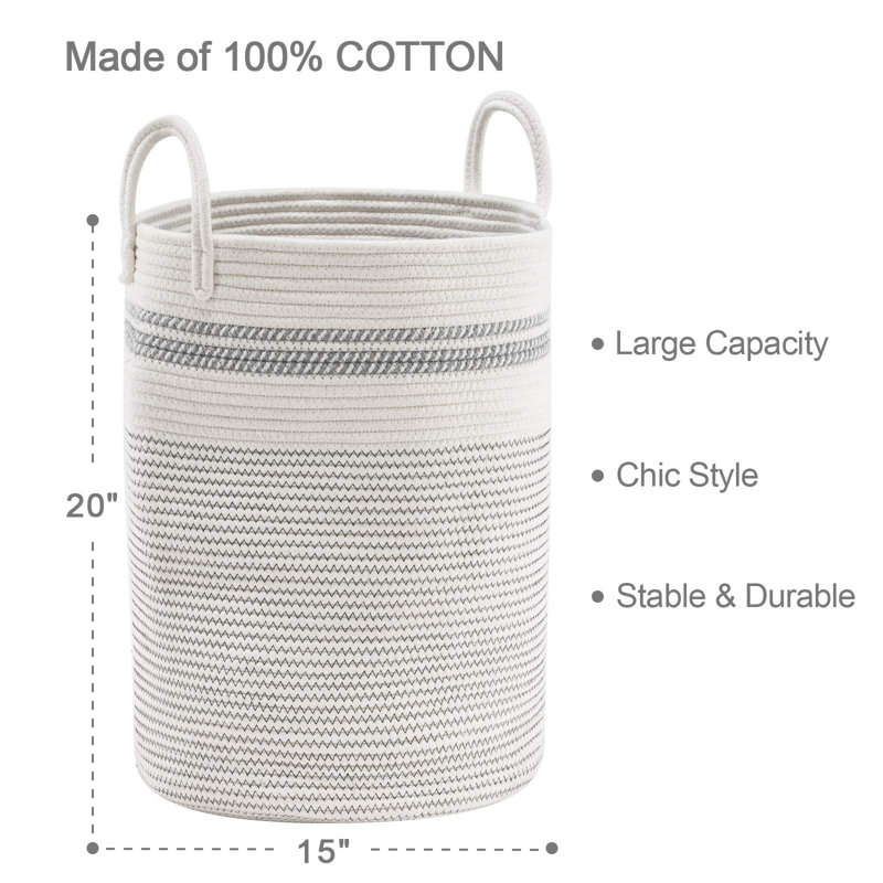 Laundry Hamper, 20" H x 15"W