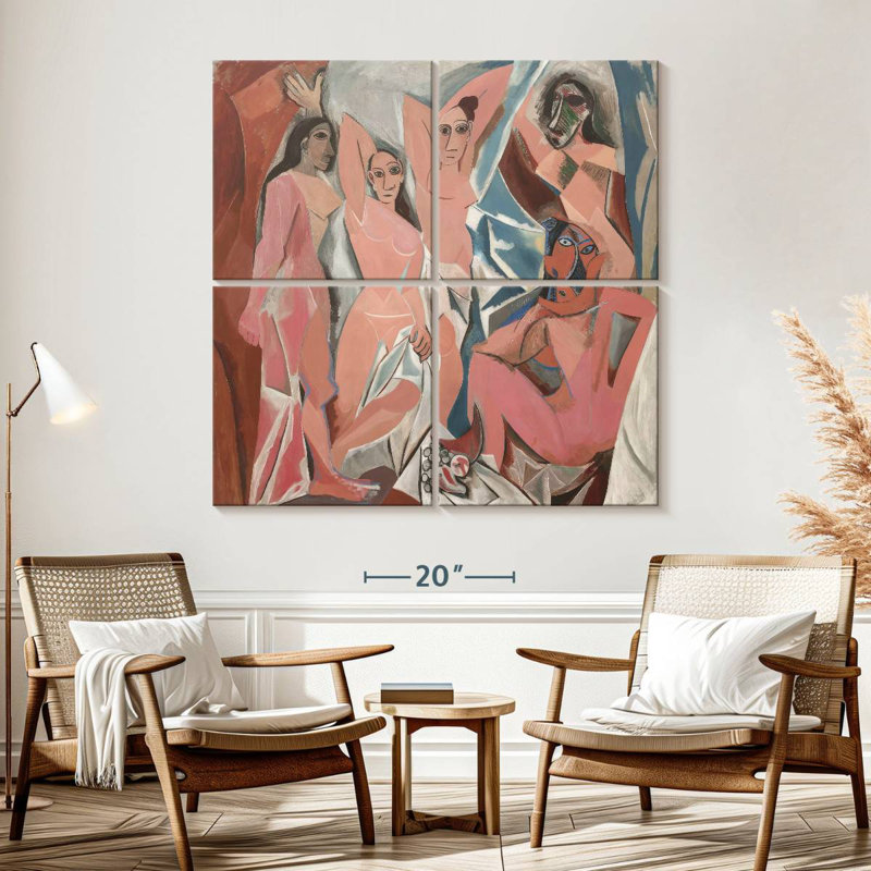 Avery Les Demoiselles D'Avignon, H 57 po x l 57 po