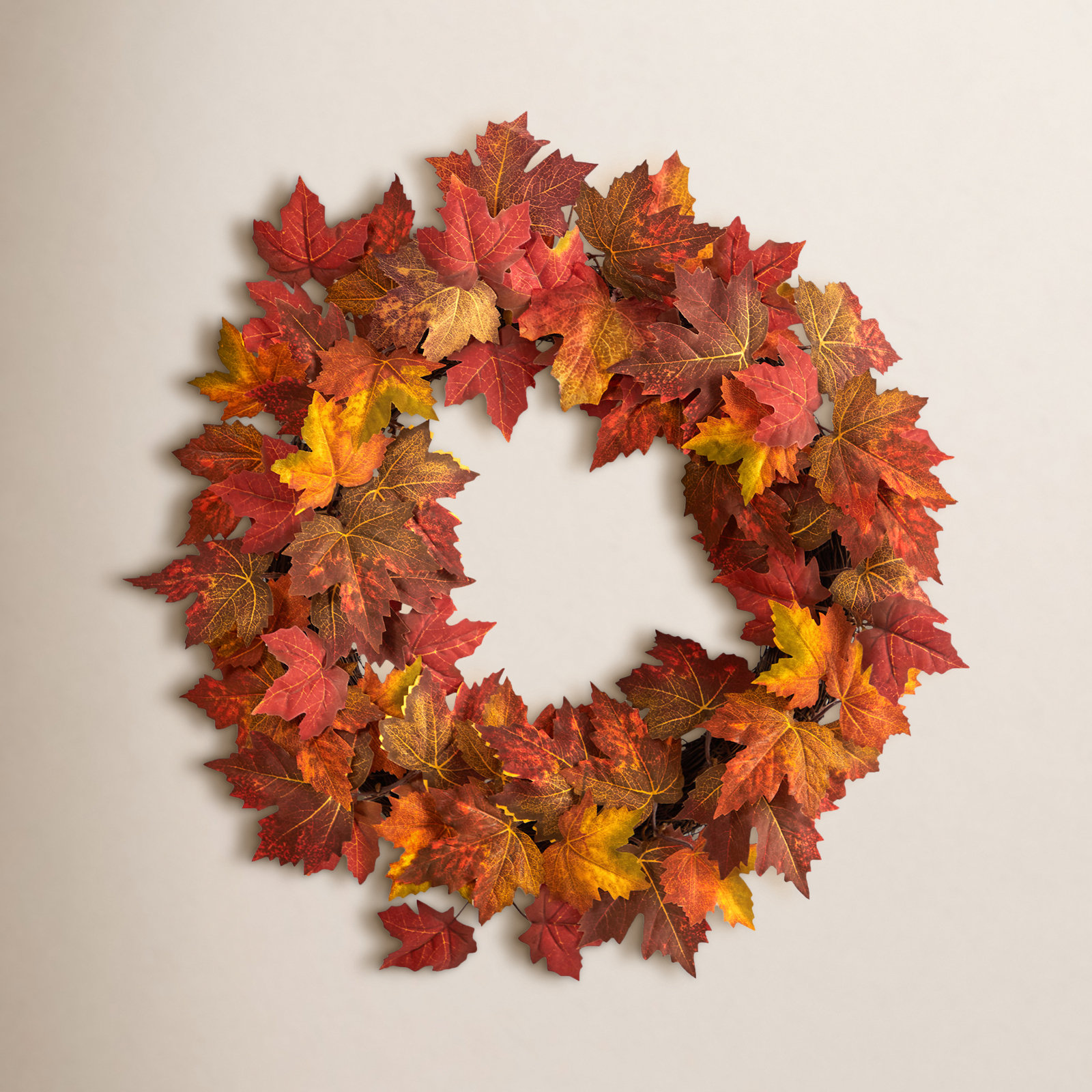 Faux Maple 22'' Wreath