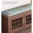 Traditional Oriental Lattice Door Solid Wood Shoe Storage Bench