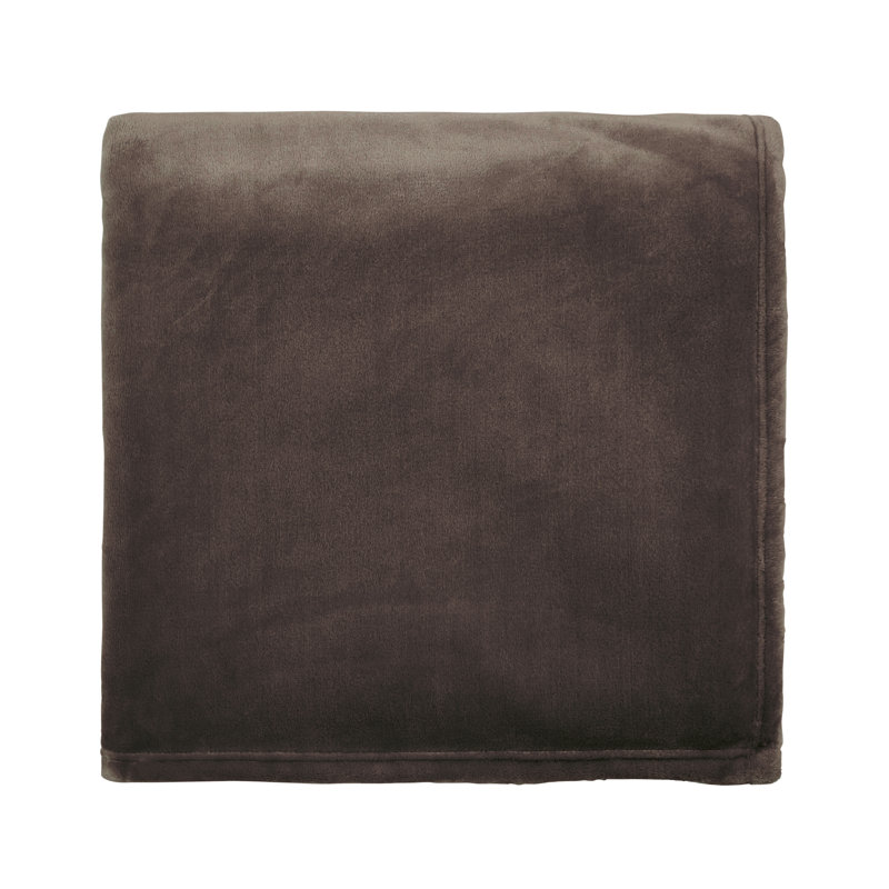 Snug Fleece Throw, Brown