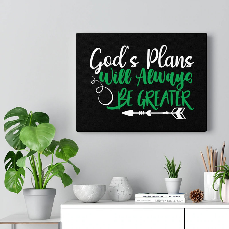 God's Plan - Wrapped Canvas Print, 46cm H x 61cm W