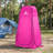 Wakeman Pop Up Pod (L) 3.3ft x (W) 3.3ft x (H) 6.2ft - Portable Privacy Tent, Camping Tent, Pink-113792970