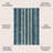 Ventress Geometric Striped Machine-Washable Blue/Cream Rug-1568966236