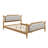 Bedroom Queen Bed Frame, Headboard, Solid Wood, Antique Walnut With Luxury Headboard And-964850899-964850897