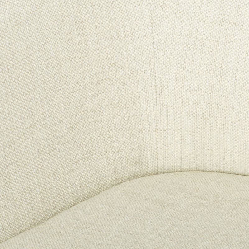 Fauteuil demi-tonneau de 31,5 po de largeur Liam, Microfibre / microsuède crème Notion