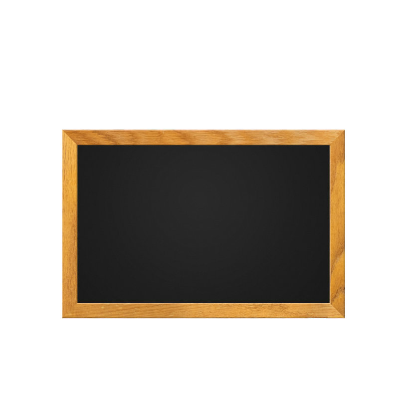 AARCO Black Chalkboard Solid Wood Chalkboard, 1' H x 1'6" W