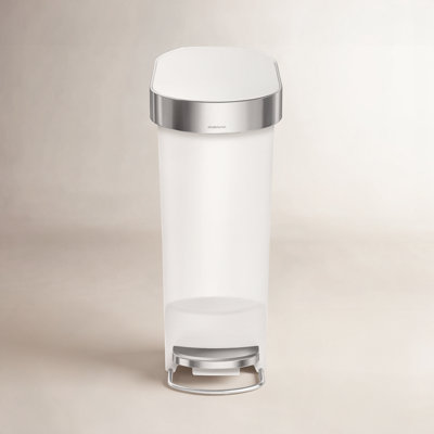 simplehuman 10.6gal Slim Step-On Trash Can