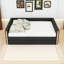 Lit de jour rembourré double TG avec lumière DEL et lit gigogne simple-484734947