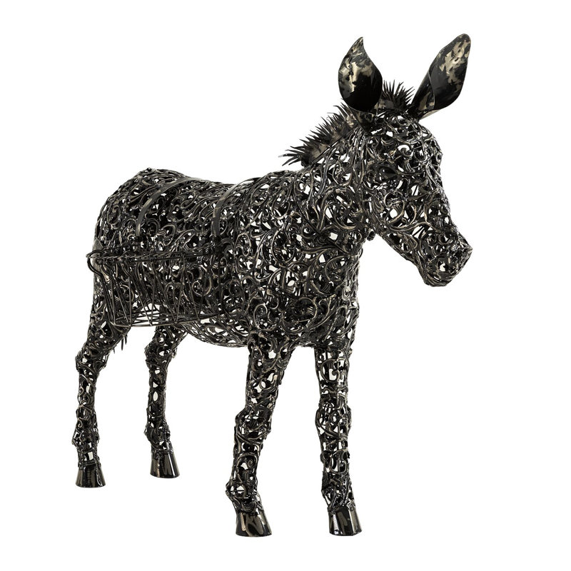 Adamou Metal Statue Planter