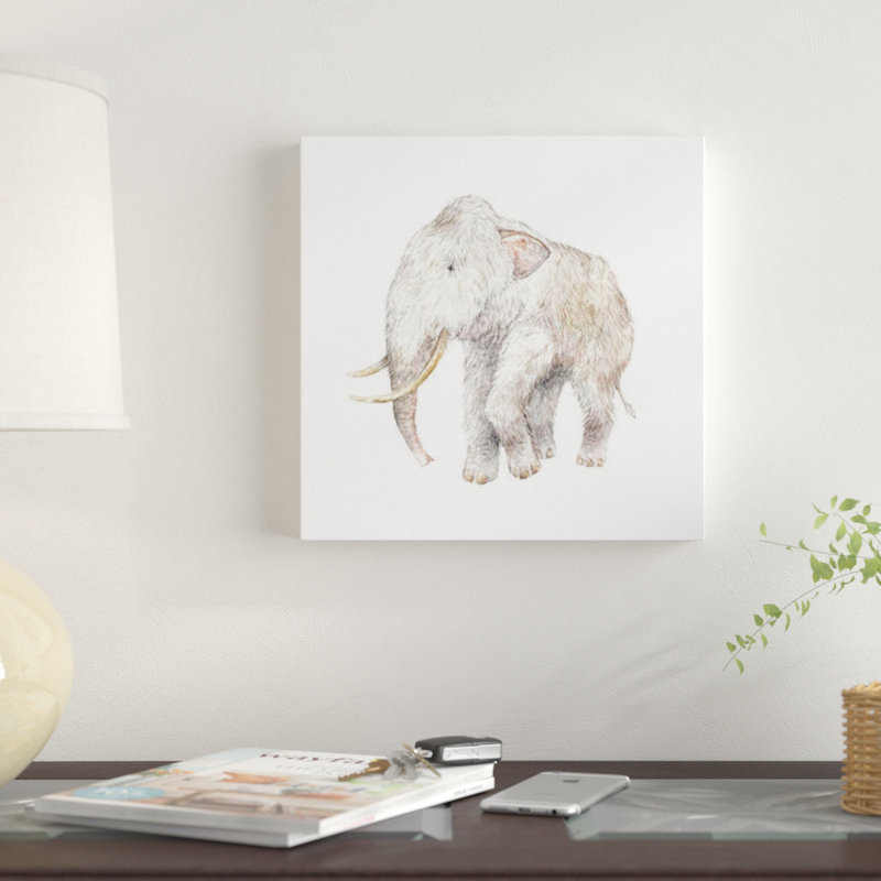 « lainely mammoth », impression sur toile tendue, H 37 po x l 37 po x P 1,5 po