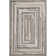 Concentric Geometric Handmade Tufted Wool Gray Area Rug