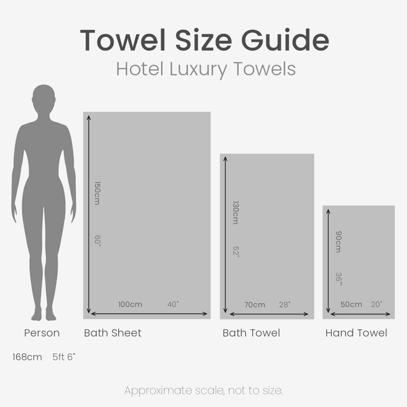 Hotel Luxury Heavyweight Bath Sheet Single, Cream