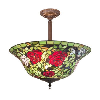 Glass Semi Flush Mount