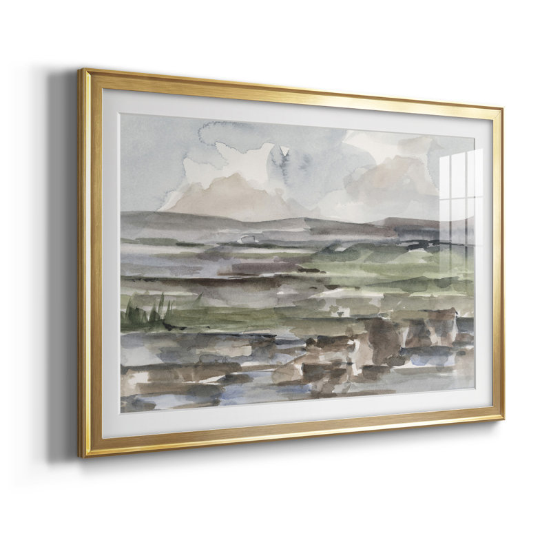 For Miles - Single Picture Frame Print, Gold, 42.5" W x 30.5" H