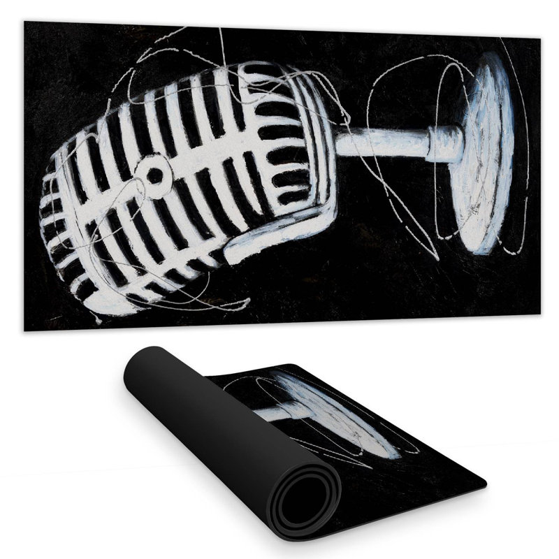 Microphone - 15.75"x31.50" Desk mat