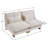 Stylish Upholstered Armless Lounge Chair, Single Sofa With Cushions, Combinable Single Sofa Module-2024820033