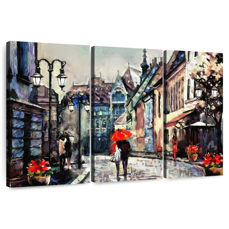 Couple de sirécis sous un parapluie, H 24 po x l 38 po