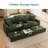 Brunella Corduroy Sectional Sleeper Modular Sofa Bed With Storage Space-1839918098