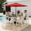 Parasol de patio 9 pi avec base-133047208