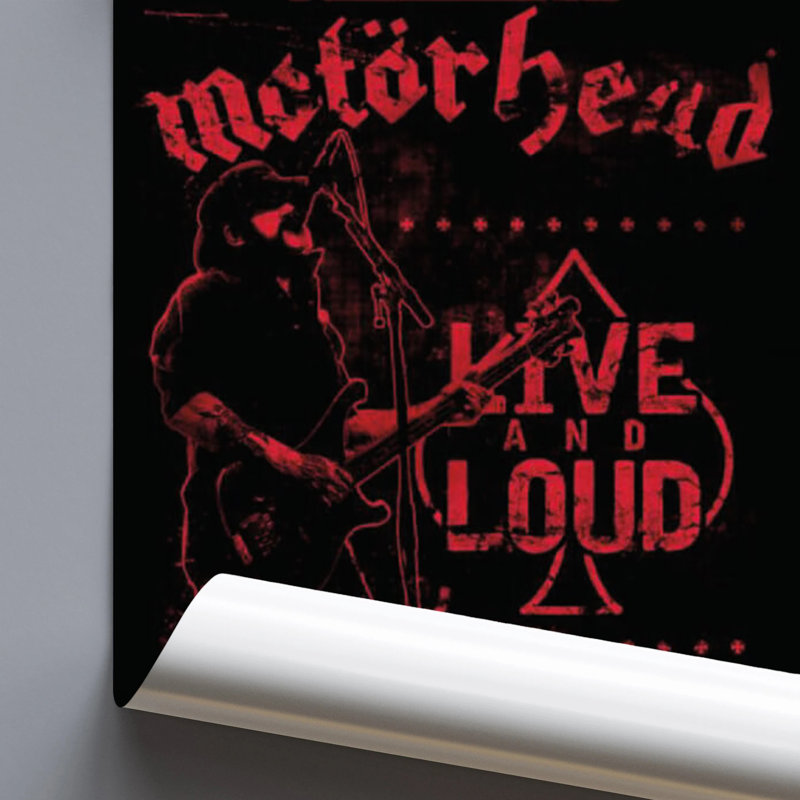  Officiellement sous licence «Live and Loud Hammersmith» d'Odeon London, affiche d'art musical 24 x 36 po - reproduction décorative - papier affiche - prêt à encadrer