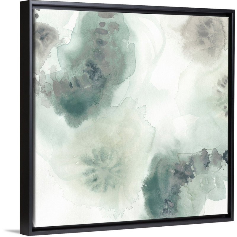 « Lily Lily Watercolor I », reproduction d’art, H 32 po x l 32 po x 1,75 po, Cadre noir