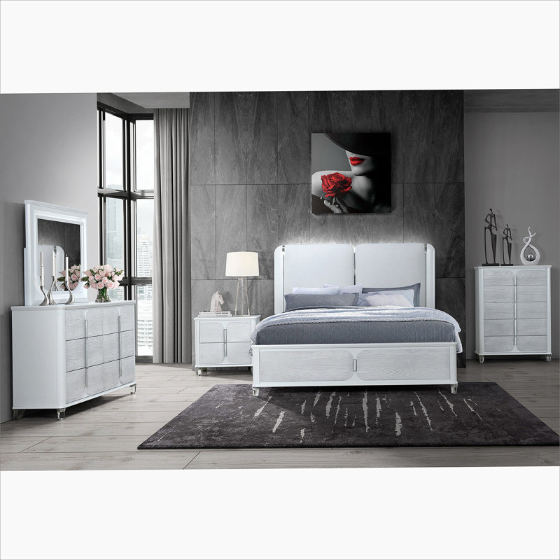BRENDA GREY MIRROR WITH LED
