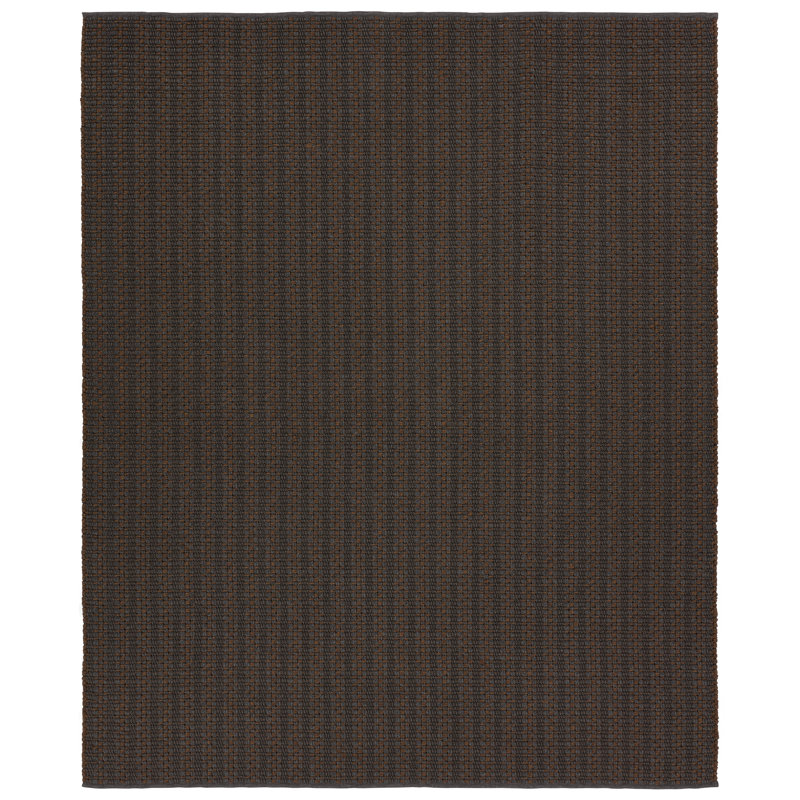 Striped Area Rug in Gray/Brown, Rectangle 2' x 3'