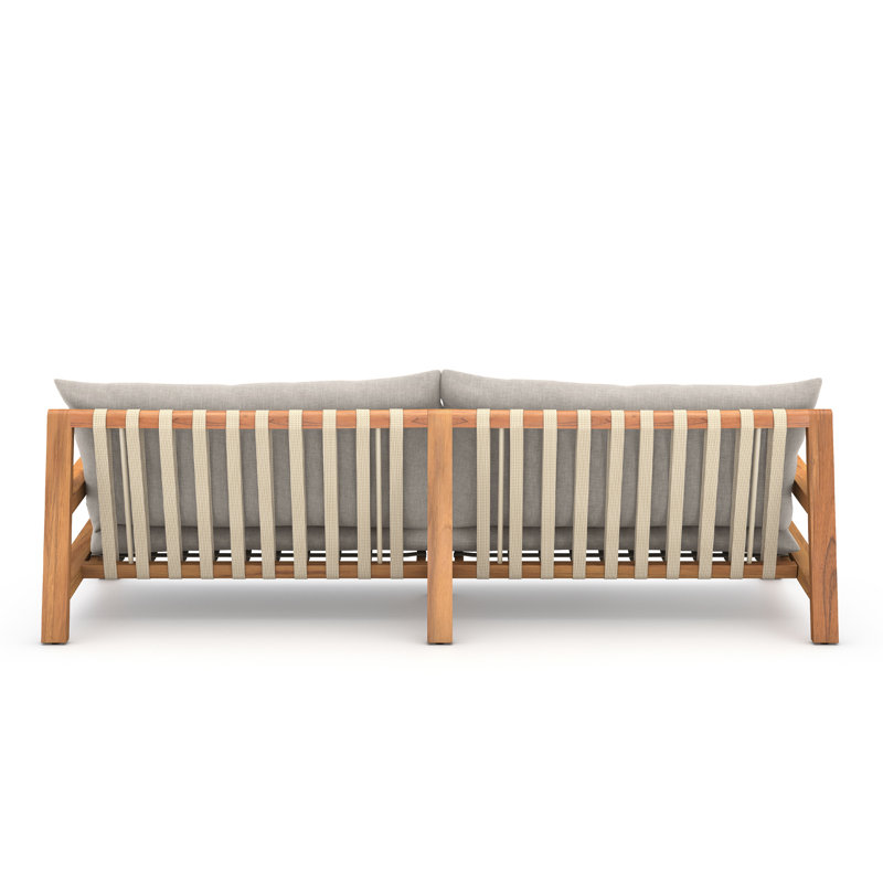 Soren Outdoor 3 - Seat Patio Sofa, Stone Gray