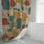 Rideau de douche avec tapis de bain-554644071