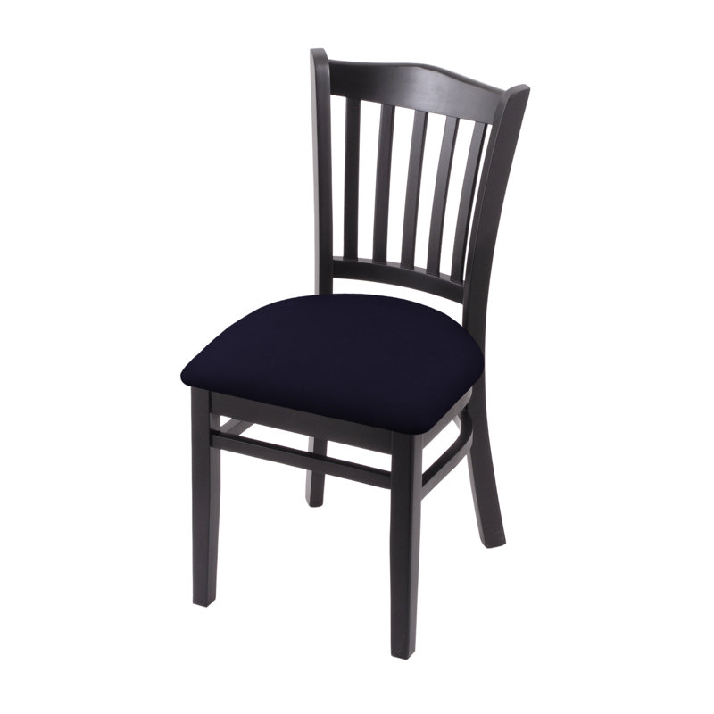 Hampton 18'' H Upholstered Beech Side Chair, Black, Canter Twilight