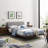 Luella Queen Upholstered Fabric Platform Bed-861454646