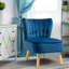 Chaise d'appoint en velours 21,5 po Herron-888943822