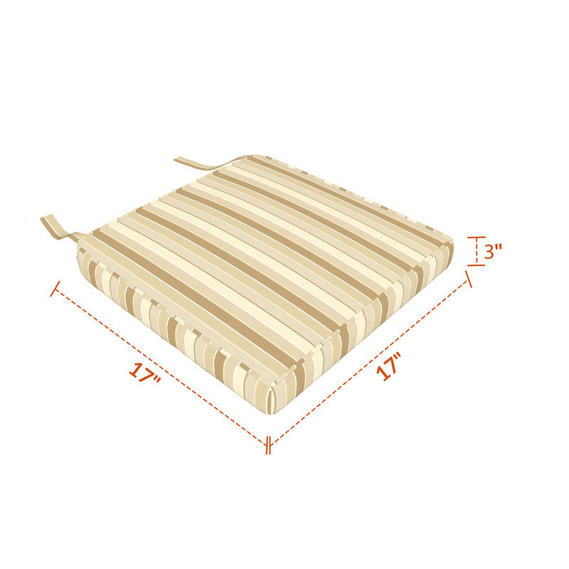 Coussin de remplacement pour chaise de salle à manger d'extérieur Sunbrella
