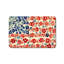 Multicolore tapis rouge rouge et bleu pour porte d'entrée, 24 po x 36 po