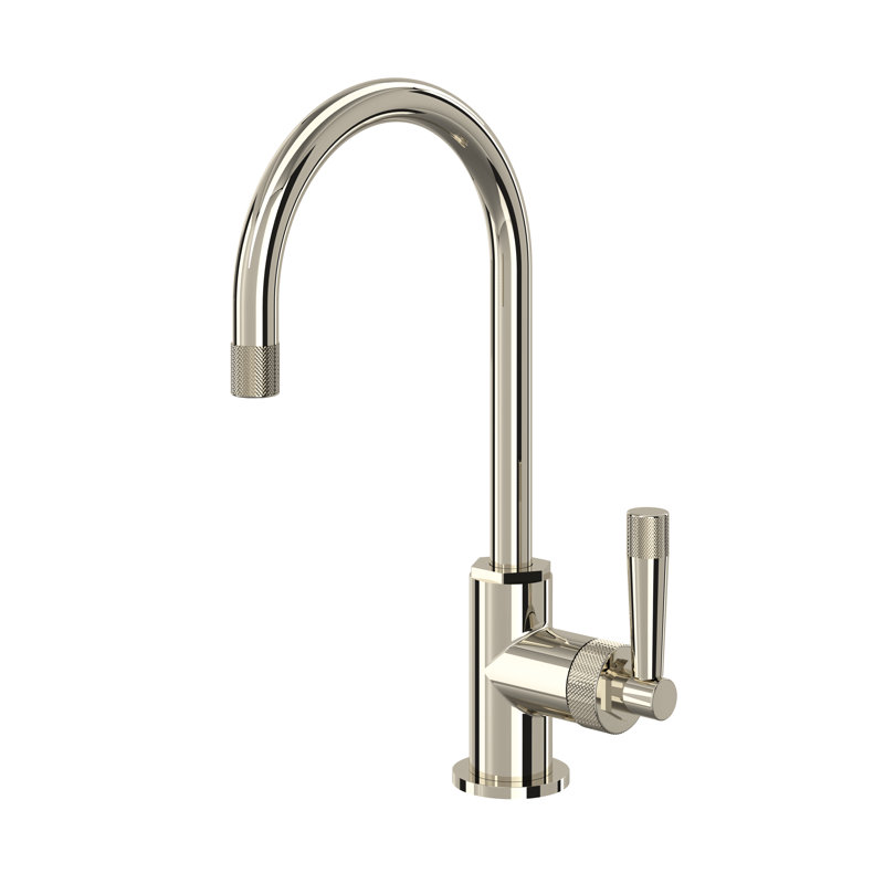 Graceline Bar/Food Prep Kitchen Faucet With C-Spout, Polished Nickel