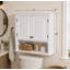 Armoire de rangement murale pour salle de bain Dorset, 69 cm (L) x 74 cm (H), avec deux portes et une Ã©tagÃ¨re ouverte