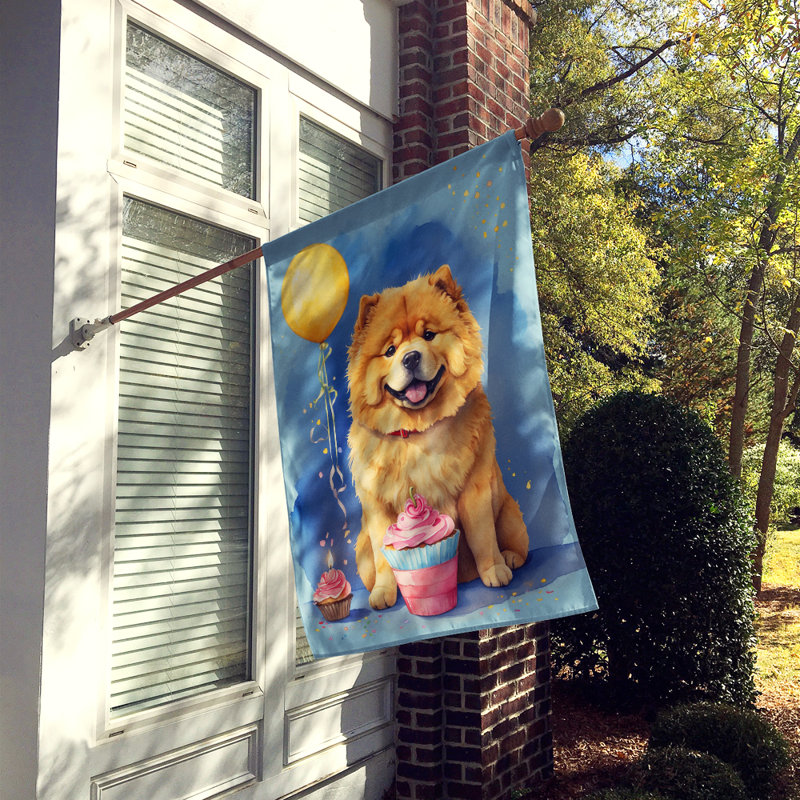 Drapeau «Happy Birthday House», Chow-chow