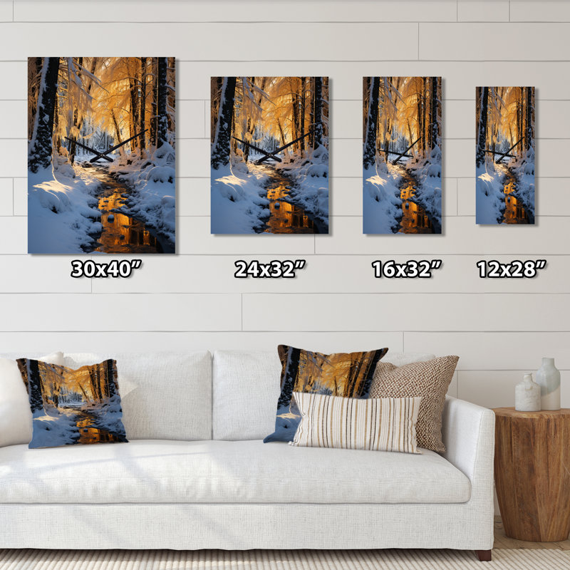 Horloge murale Iokepa - Paysages, H 28 po x l 12 po x P 1 po