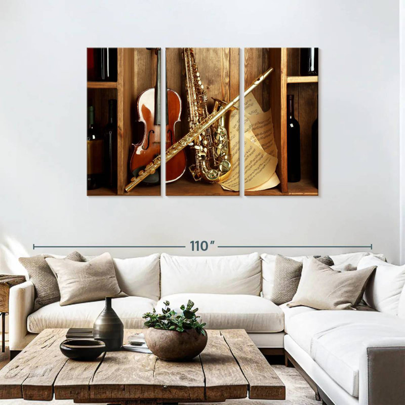 Abarca Classical Musical Instruments, 48" H x 74" W