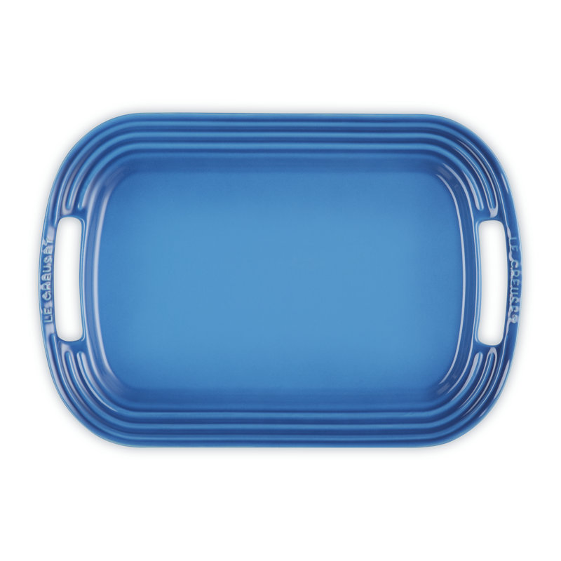 Le Creuset Stoneware Serving Platter, 14 In. - Cerise, Maarseille