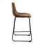 Ensemble de 2 tabourets de bar en polyuréthane de style minimaliste moderne - convenant à la cuisine, au bar et à la maison moderne,-1318194947