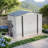8X6 Ft Metal Outdoor Storage Shed, Tool Shed With Pitched Roof Waterproof With Side Window And Lockable Door, Metal Tool Shed For Garden Tool Storage, Everyday Sundries And Bike Storage, White + Gray-121499175