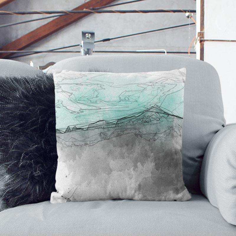 Sky Sketch Cushion with Filling, 55cm H x 55cm W x 20cm D