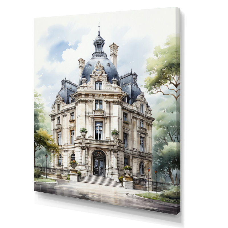 Paris bougie Haussmann Splendor I - Cityscapes Wall Art Living Room, L 24 po x H 32 po, Toile tendue