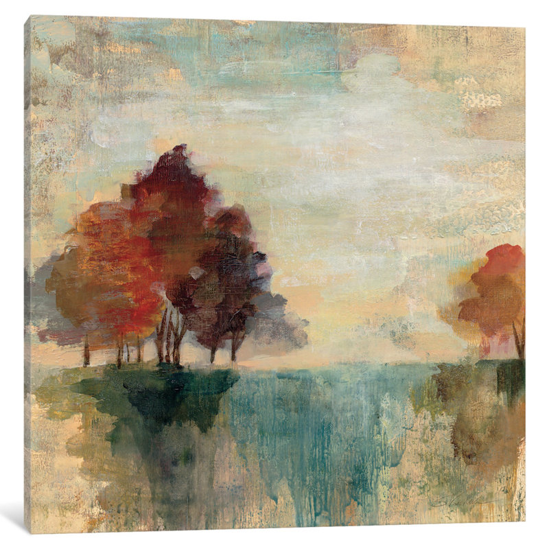 "Paysage monogramme II" par Silvia Vassileva, reproduction d'art sur toile tendue, H 26 po x l 26 po x P 1,5 po